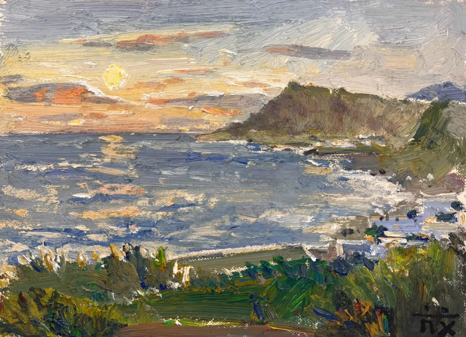 關山福德宮夕景